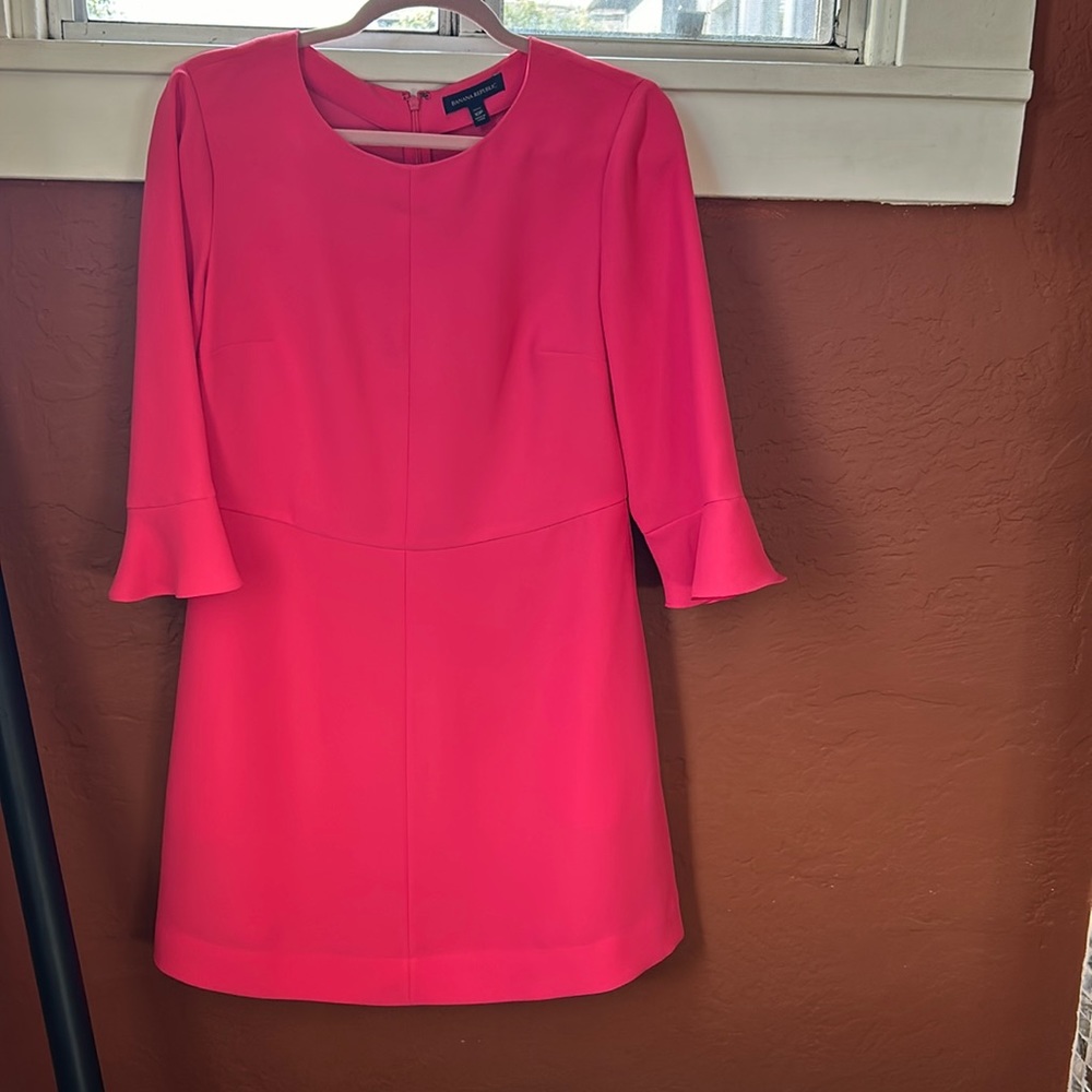 Pink banana republic dress size 10p